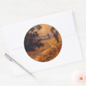 Sticker Rond Marche II de l'après-midi (Enveloppe)