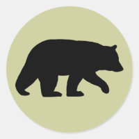 Marche Ours Noir Silhouette Faune Animaux Sauvages