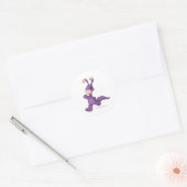 Sticker Rond Marche violet Blumaroo (Enveloppe)