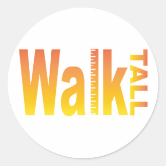 Sticker Rond Marcher Haut