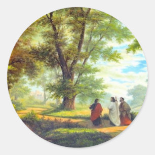 Sticker Rond Marcher jusqu'à Emmaus