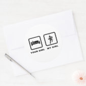 Sticker Rond Marching Band - Corne française (Enveloppe)