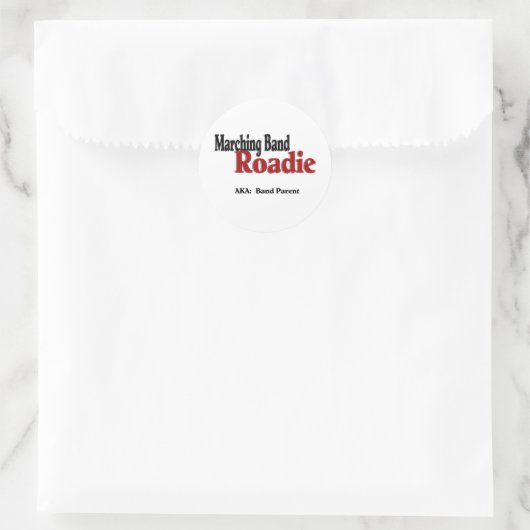 Sticker Rond Marching Band Roadie (Sac)