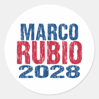 Sticker Rond Marco Rubio 2028 (déconseillé)