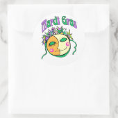Sticker Rond MArdi Gras (Sac)
