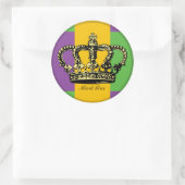 Sticker Rond Mardi Gras (Sac)