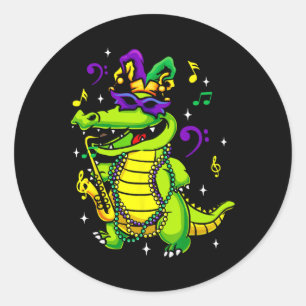 Sticker Rond Mardi gras