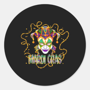 Sticker Rond Mardi Gras Chemise Femmes Hommes Mardi Gras Enfant