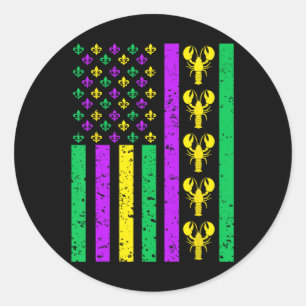 Sticker Rond Mardi Gras Chemises Pour Hommes Mardi Gras Tenue P