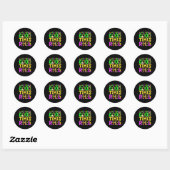Sticker Rond Mardi Gras Let The Good Times Roll Funny Carnival (Feuille)