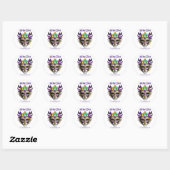 Sticker Rond Mardi Gras Masque Thunder_Cove (Feuille)