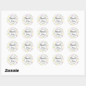 Sticker Rond Mardi Gras Polka Dot Anniversaire (Feuille)