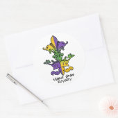 Sticker Rond Mardi Gras Pourcentage (Enveloppe)