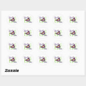 Sticker Rond MardiGras (Feuille)