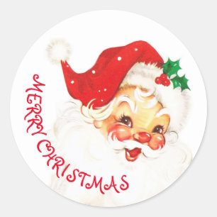 Sticker Rond Mare Santa Claus Joyeux Noël