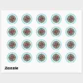 Sticker Rond Marée et vent (Feuille)