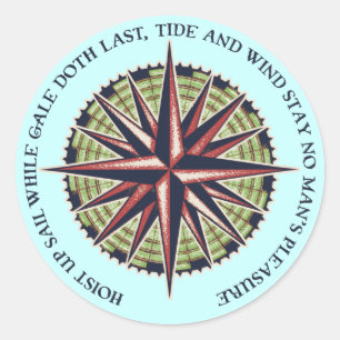 Sticker Rond Marée et vent