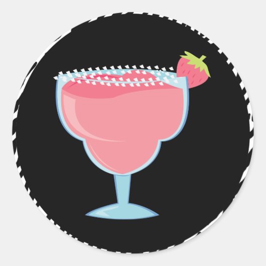 Sticker Rond Margarita fraise (Devant)