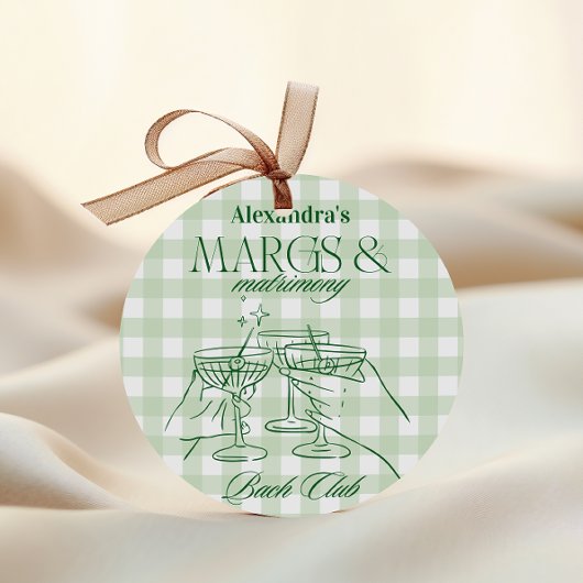 Sticker Rond Marges Et Bachelorette De Mariage