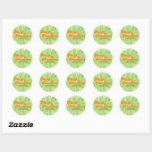 Sticker Rond Marges & Mariage Bachelorette Week-end (Feuille)