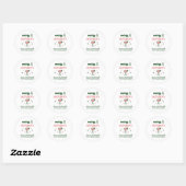Sticker Rond Margs & Matrimonie (Feuille)