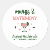 Sticker Rond Margs & Matrimony (Devant)