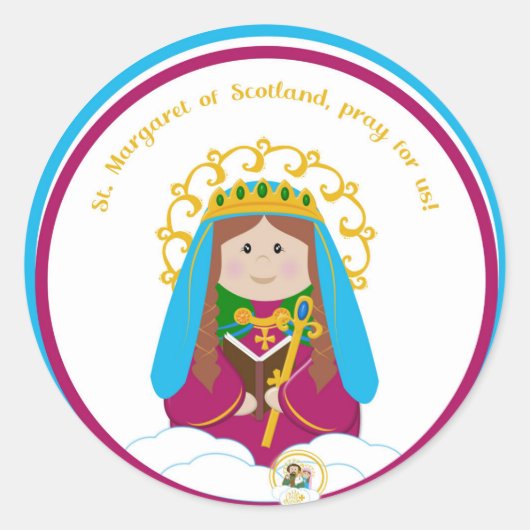 Sticker Rond Marguerite d'Ecosse (Devant)