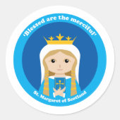 Sticker Rond Marguerite d'Ecosse (Devant)