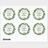 Sticker Rond Marguerites (Feuille)