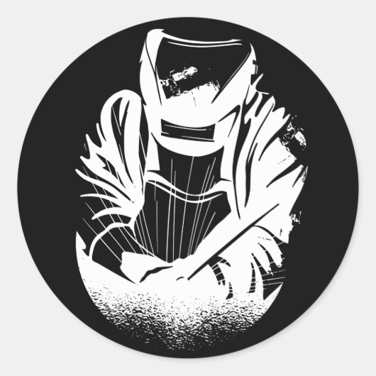 Sticker Rond Mari soudeur (Devant)