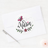 Sticker Rond Maria, en lettres (Enveloppe)