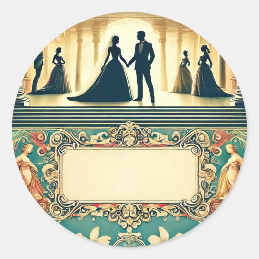 Sticker Rond mariage (Devant)