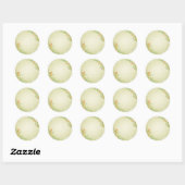 Sticker Rond Mariage (Feuille)