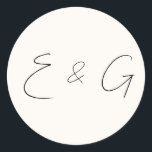 Sticker Rond mariage<br><div class="desc">Découvrez le charme de notre Sticker Mariage Classic Round Notes, un complément parfait à votre célébration pleine d'amour. Avec son design intemporel et son toucher fantaisiste, cet autocollant ajoute un accent délicieux à vos faveurs de mariage et à votre décor, rendant votre journée spéciale encore plus mémorable. Beauté intemporelle :...</div>
