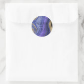Sticker Rond Mariage abstrait Agate Minuit ID827 (Sac)