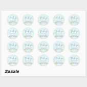 Sticker Rond Mariage Abstrait moderne scandinave japonais (Feuille)