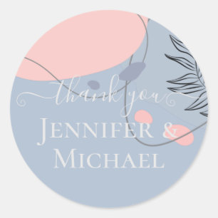 Sticker Rond Mariage Abstrait moderne scandinave japonais