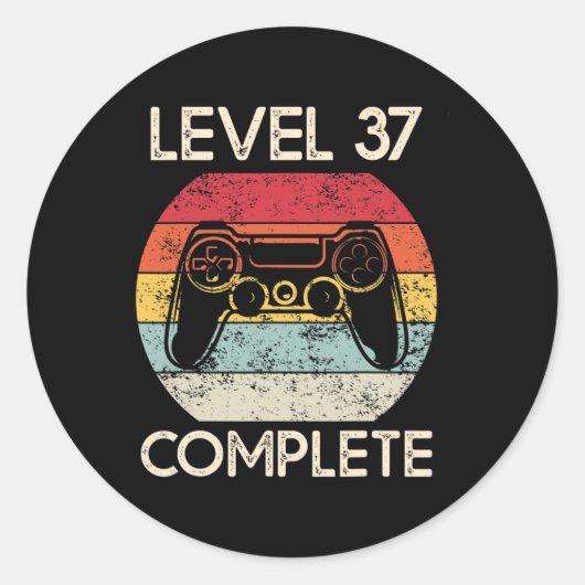 Sticker Rond Mariage Anniversaire Couples Mari Gamer Funny Ma (Devant)