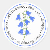 Sticker Rond Mariage aux Jacinthes (Devant)
