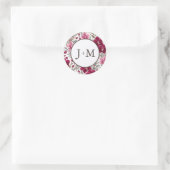 Sticker Rond Mariage aux Orchidées (Sac)