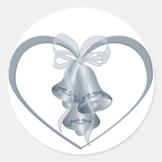 Sticker Rond Mariage Bells (Devant)