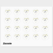 Sticker Rond Mariage Bells (Feuille)