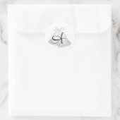 Sticker Rond Mariage Bells Monogrammé (Sac)