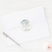 Sticker Rond Mariage bleu espagnol (Enveloppe)