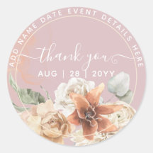 Mariage Bohème Fleurs de Pampas Rose Poussiéreux