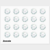 Sticker Rond Mariage Boho Bliss (Feuille)