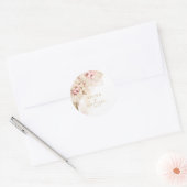 Sticker Rond Mariage Boho Oasis Floral ID959 (Enveloppe)