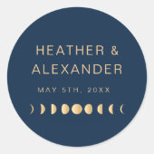 Sticker Rond Mariage céleste (Devant)