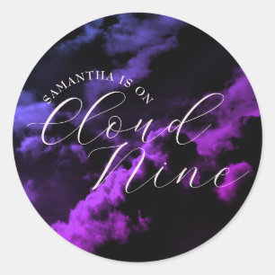 Sticker Rond Mariage Céleste Nuage Neuf Nuages Noirs Enterremen