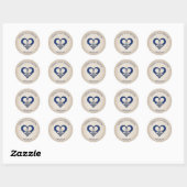 Sticker Rond Mariage celtique des épées (Feuille)